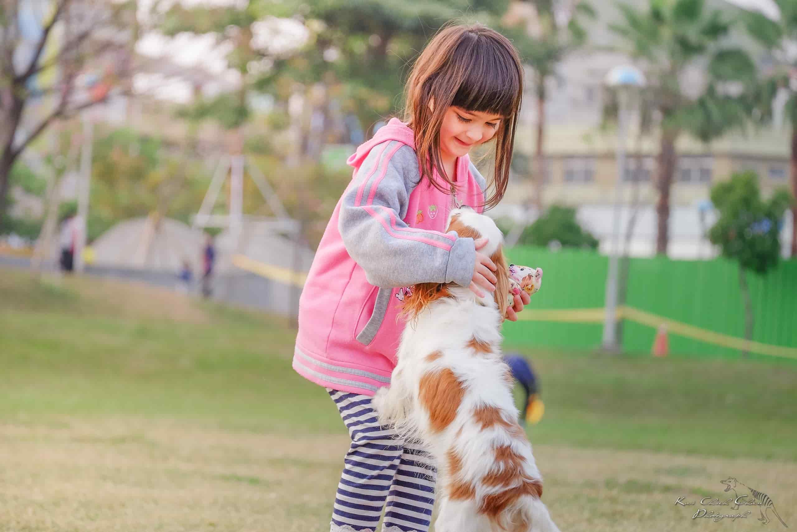 dziewczynka z psem