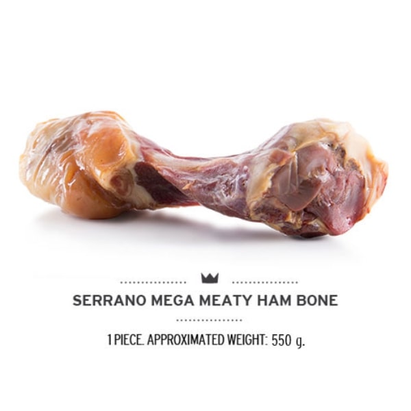 Smaczek naturalny dla psa Serrano Mega Meaty Ham Bone ok. 550 g (Bardzo mięsna kość)