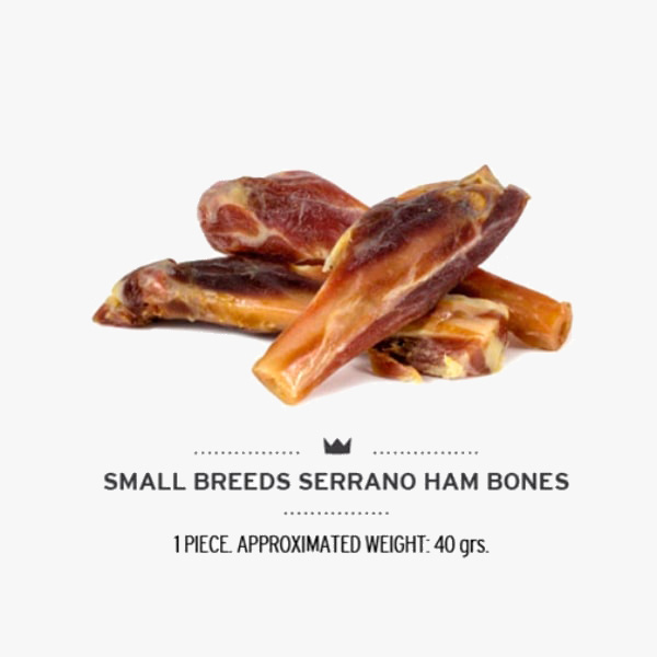 Gryzak dla psa Serrano Mini Ham Bones 3 szt. x 90 g (Małe kości mięsne)