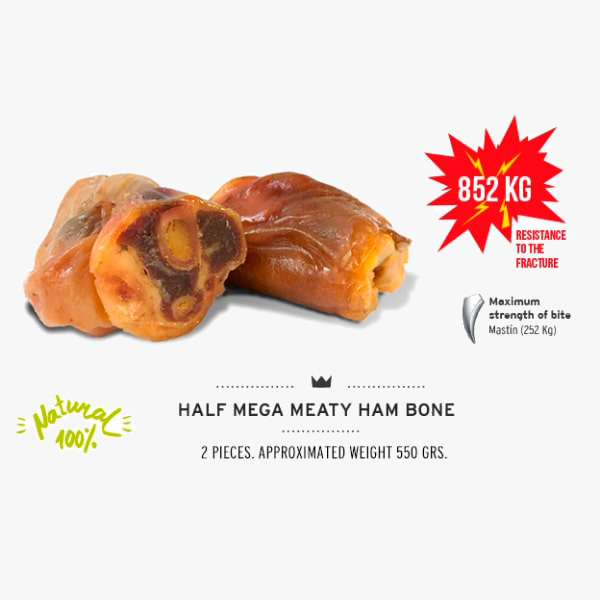Gryzak dla psa Serrano Half Mega Meaty Ham Bones 2 szt. x ok. 550 g