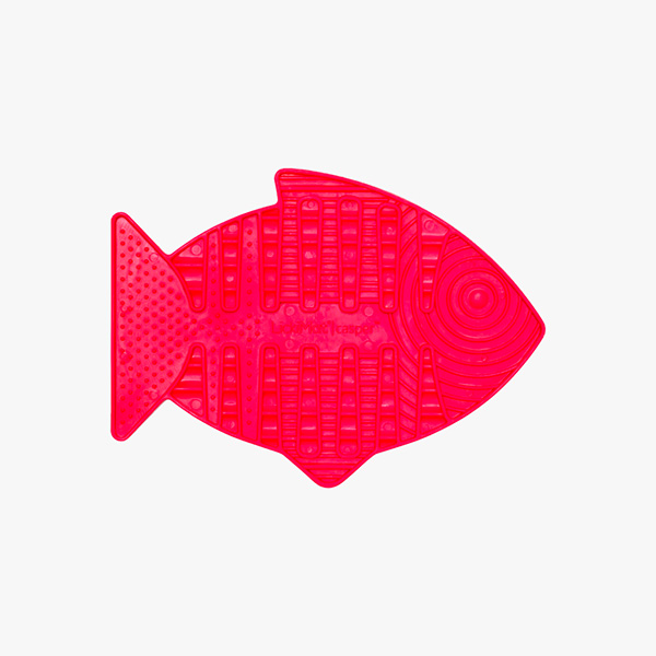 Miska ryba LickiMat spowalniająca kot 22x15cm róż