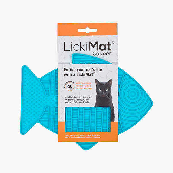 Miska dla kota LickiMat higiena jamy ustnej turkusowa