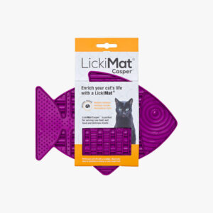Mata rybka LickiMat dla kota uspokaja 22x15cm fiol