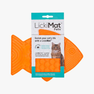 Miska LickiMat redukcja wagi kota pomarańczowa 22x15 cm