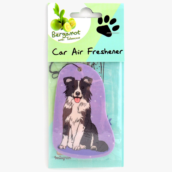 Border Collie psia zawieszka zapachowa do auta
