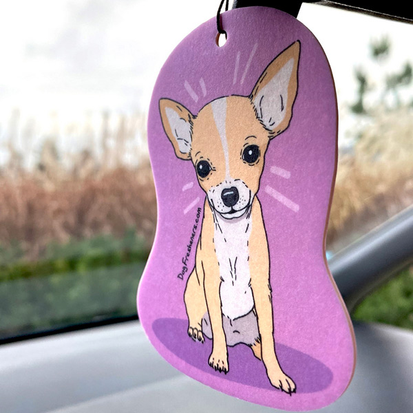 Chihuahua zawieszka zapachowa do samochodu z psem