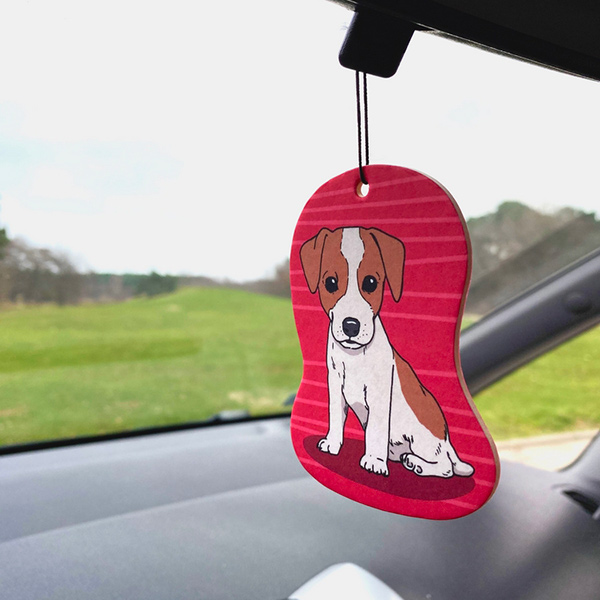 Jack-Russel-Terrier zawieszka do samochodu o zapachu bergamotki